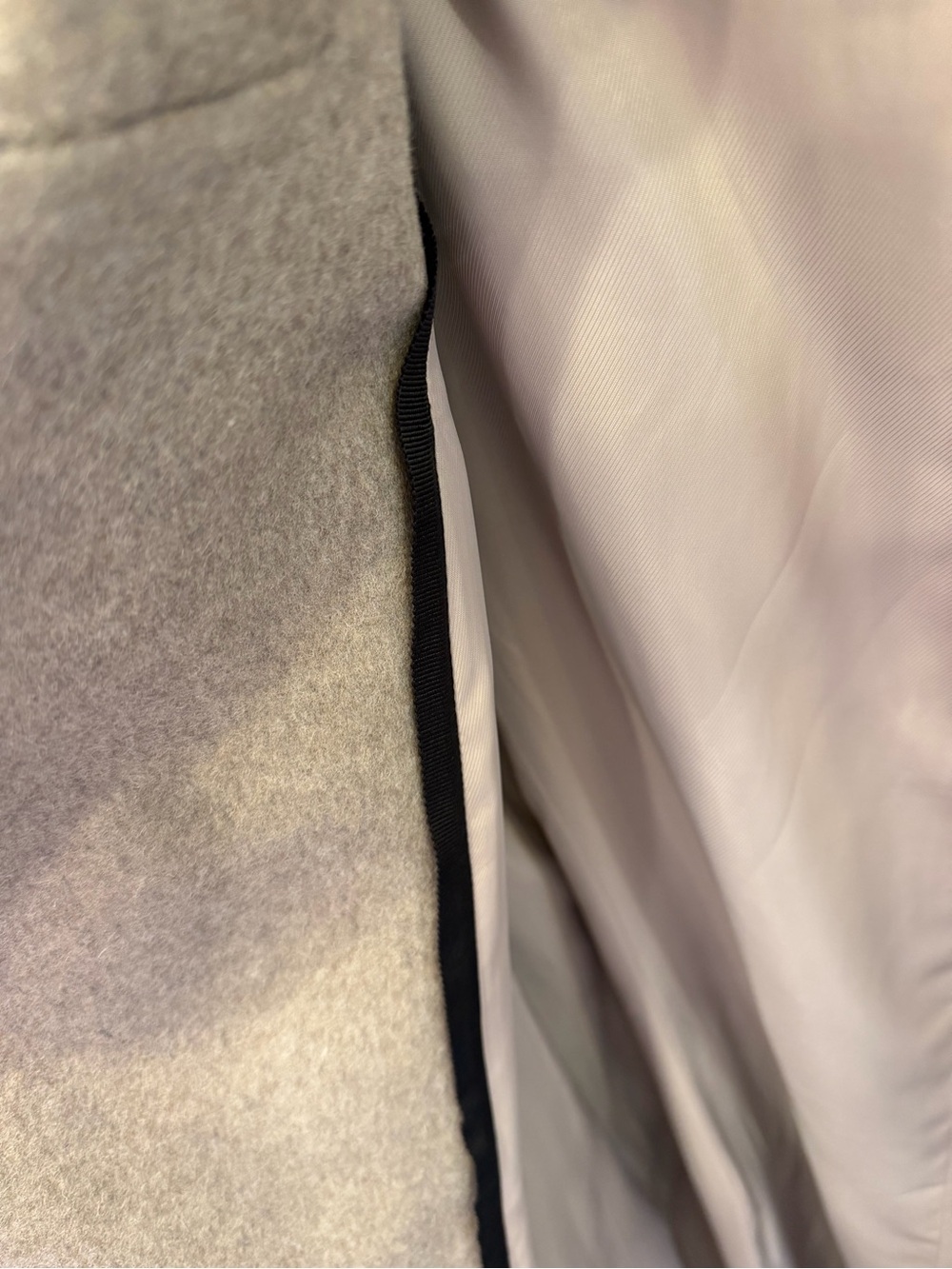 NWT Veronica Beard Taupe Mélange Double-Breasted Dickey Coat - Picture 5 of 7